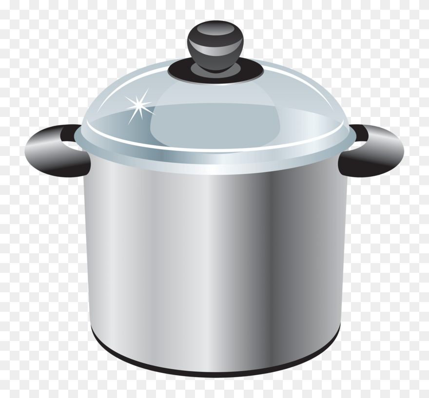 Silver Cooking Pot Clipart - Pot Clipart - Png Download