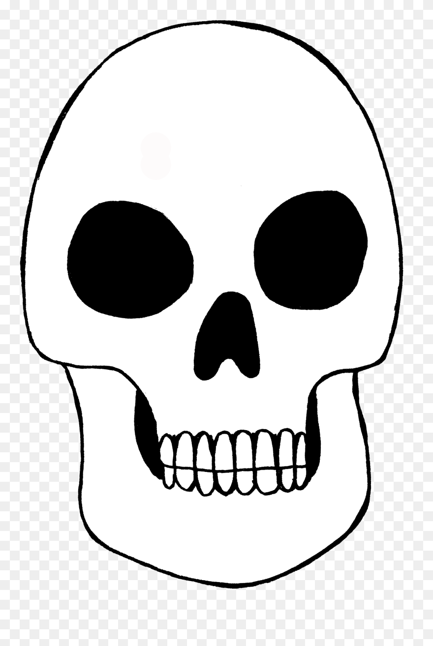 Transparent Realistic Skull Clipart - Day Of The Dead Blank Skulls - Png Download