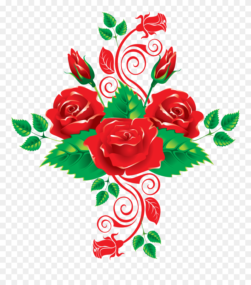 Rose Clip Art - Rose Flower Png Vector Transparent Png