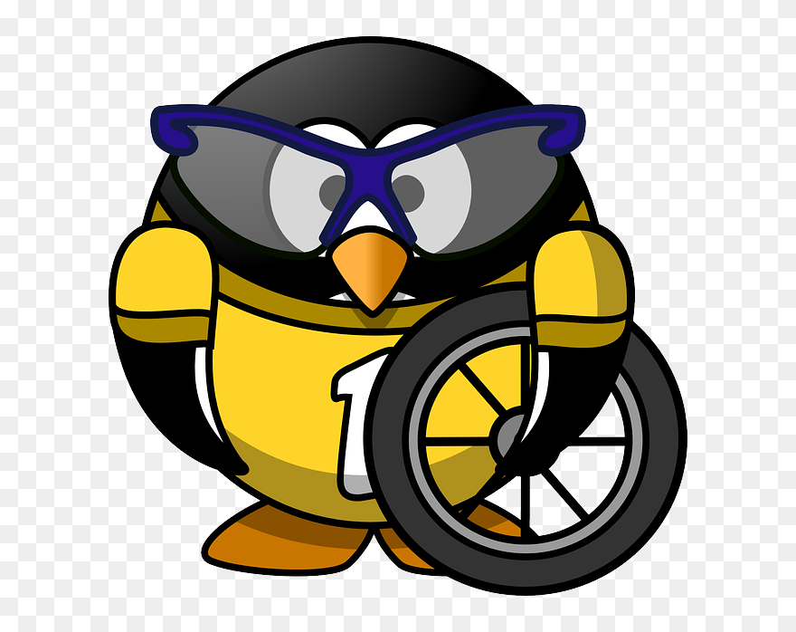 Tux, Animal, Bicycle, Bike, Biking, Bird, Cycle - Halloween Exercise Jokes Clipart