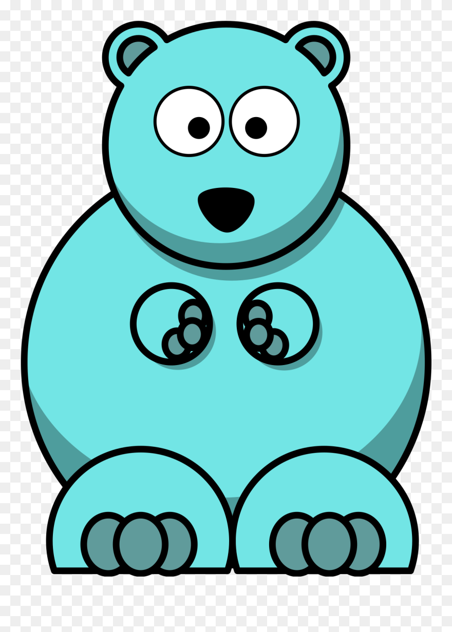 Cartoon Polar Bear Clip Art - Png Download