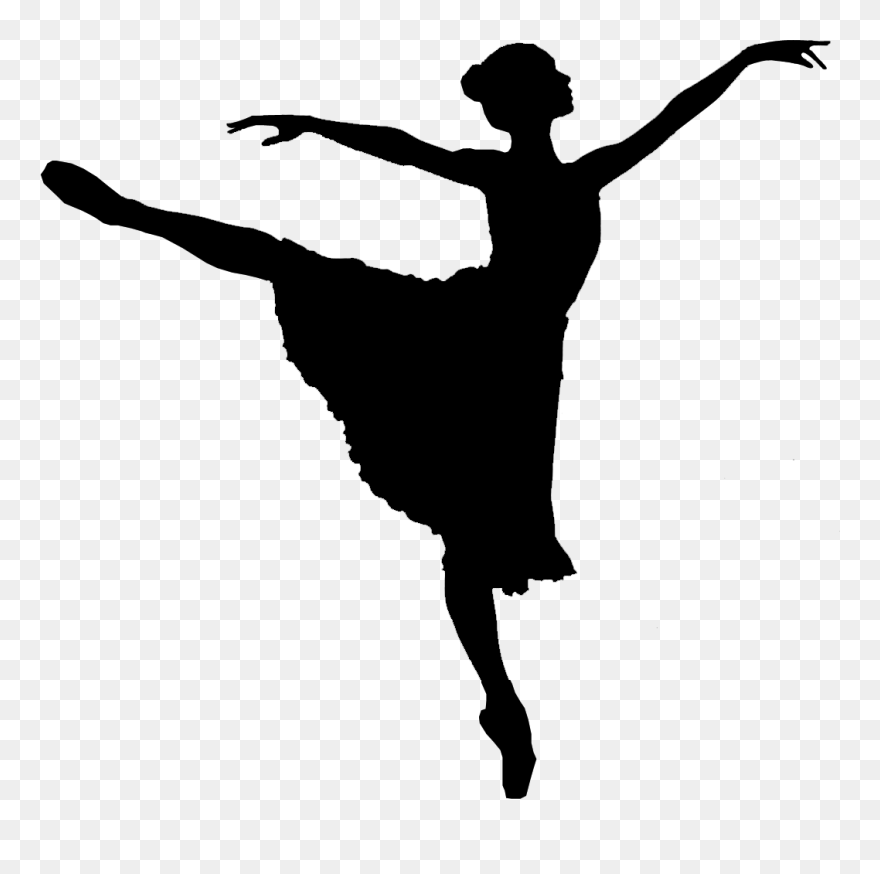 Ballet Dancer Silhouette Clip Art - Dance Clipart - Png Download