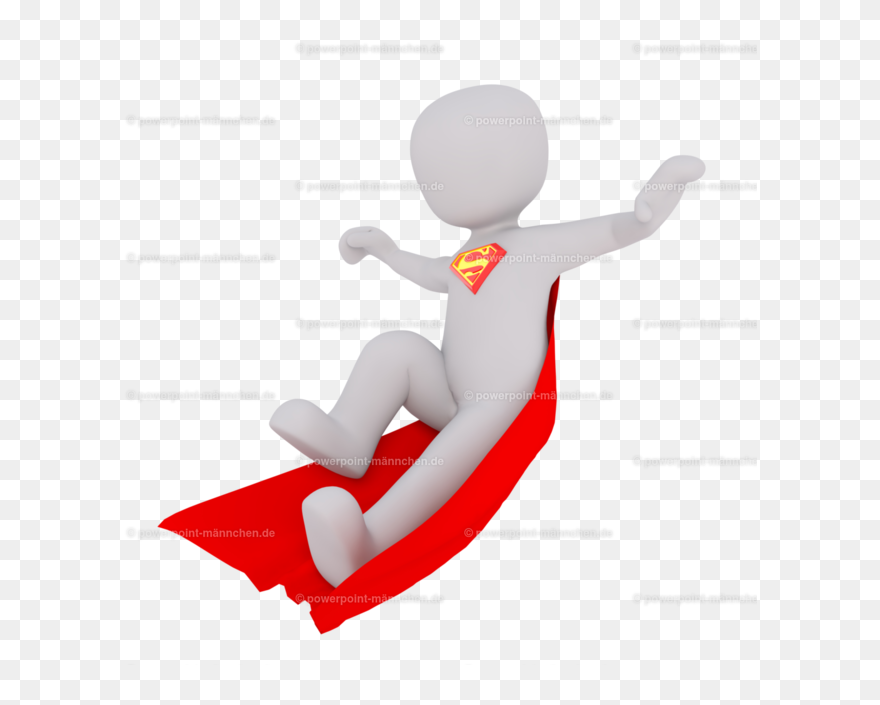 Weisse Männchen Superman Clipart