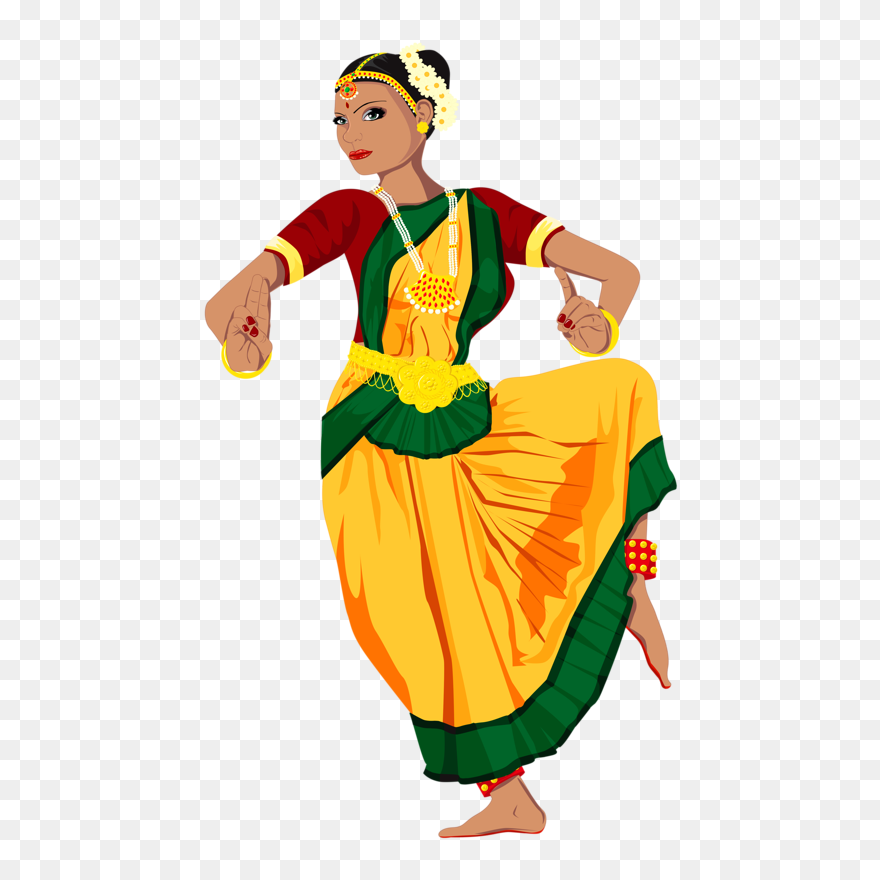Indian Dance Clipart Png - Indian Dance Png Transparent Png