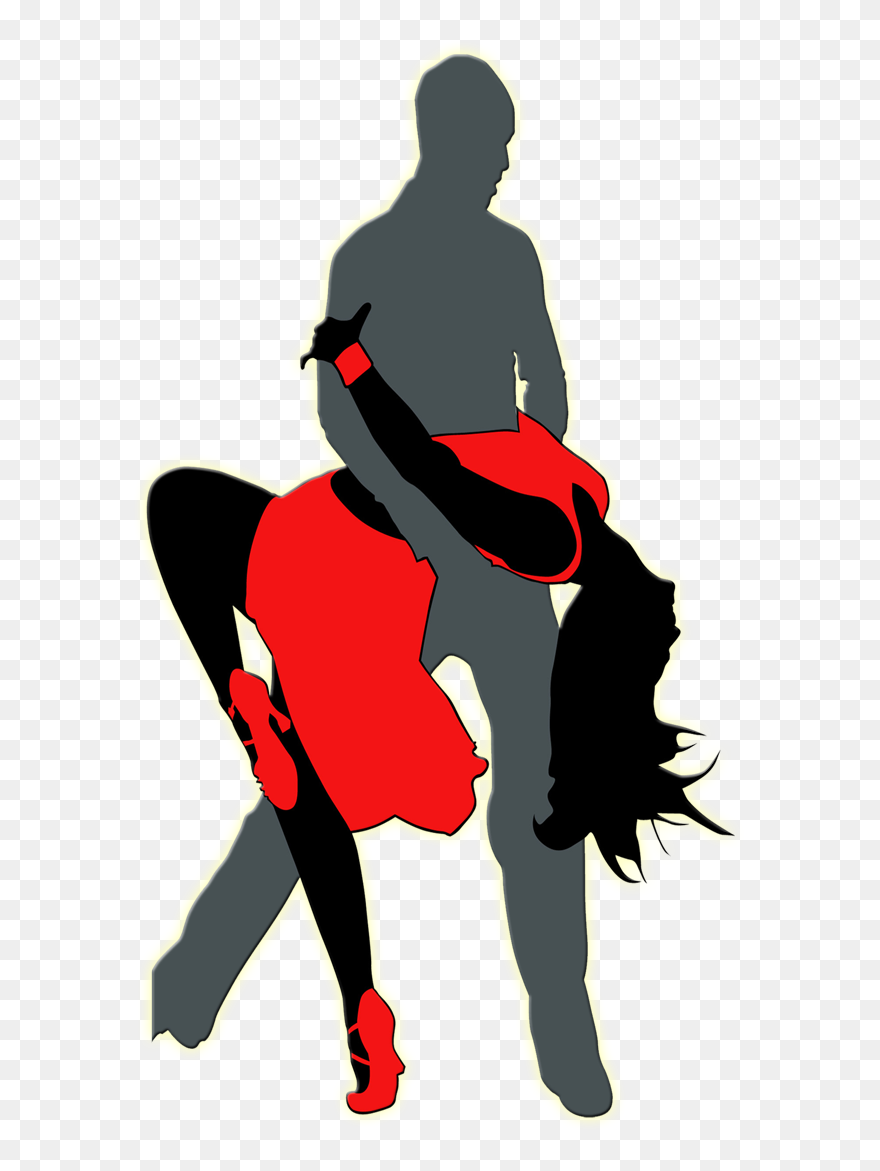 Silhouette Dancer Tango Ballroom Dance - Dance Clipart