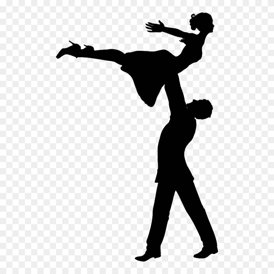 Lighting Clipart Dance - Dancer Silhouette Male And Female - Png Download