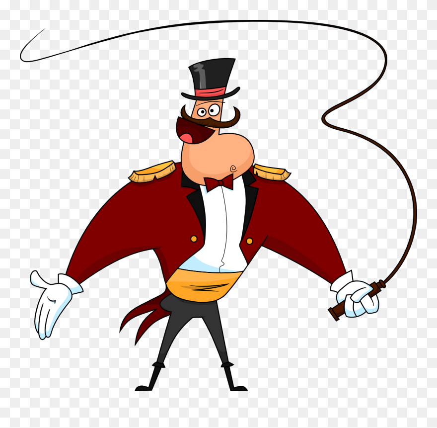 Ringmaster Circus Animation Cartoon Clip Art - Cartoon Circus Ringmaster - Png Download