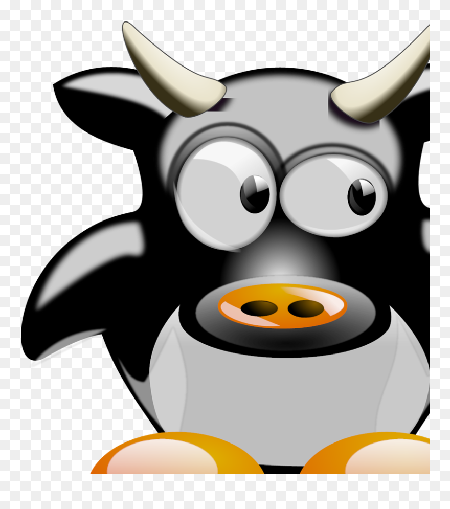 Tux Cow Clipart