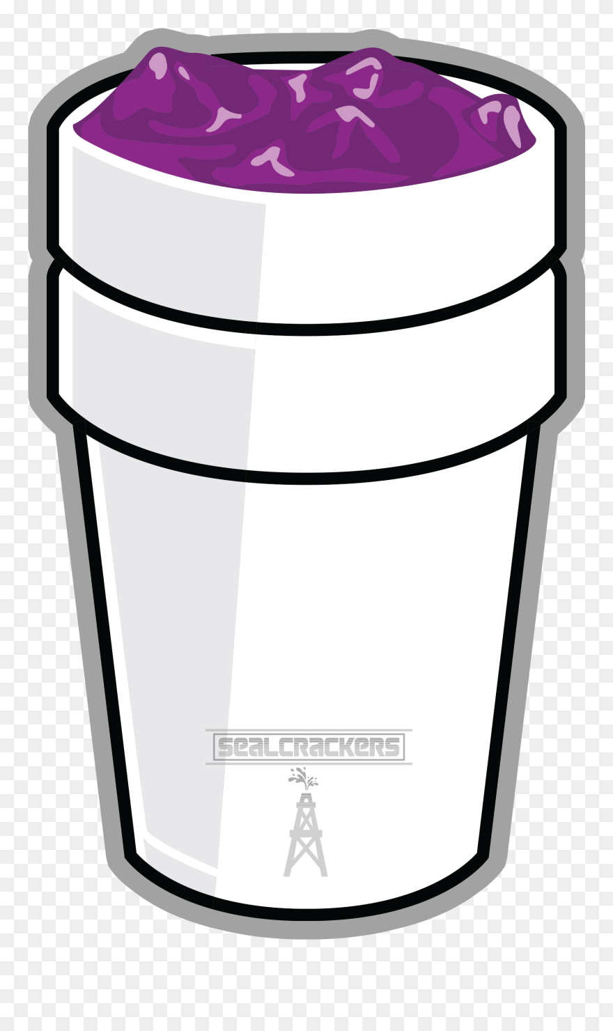 Youtube Purple Drank Clip Art Cups Transprent Cartoon - Purple Drank Png Transparent Png