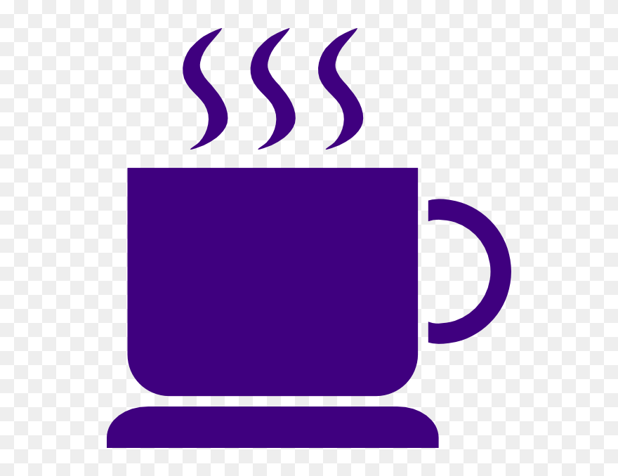 Coffee Purple Clip Art - Coffee Cup Clip Art - Png Download