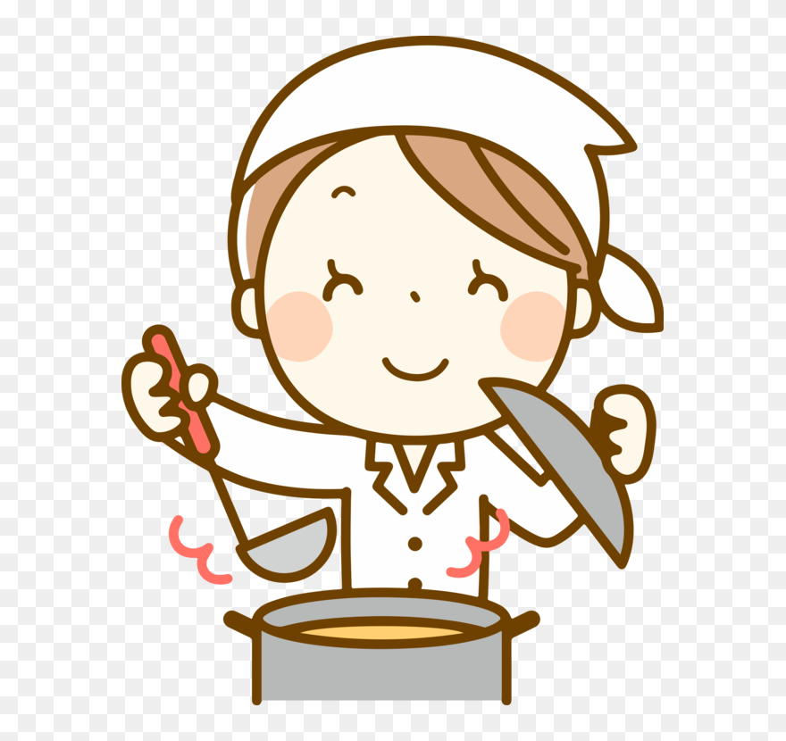 Line Art,pleased,sticker - 調理 員 給食 イラスト Clipart