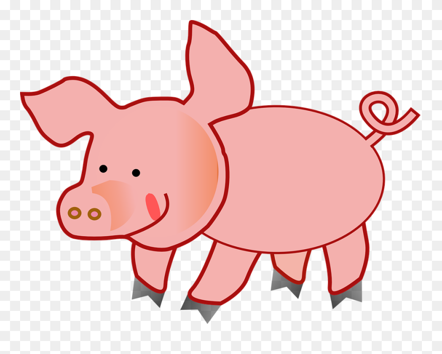 Cattle Sheep Farm Clip Art - Clipart Pig - Png Download