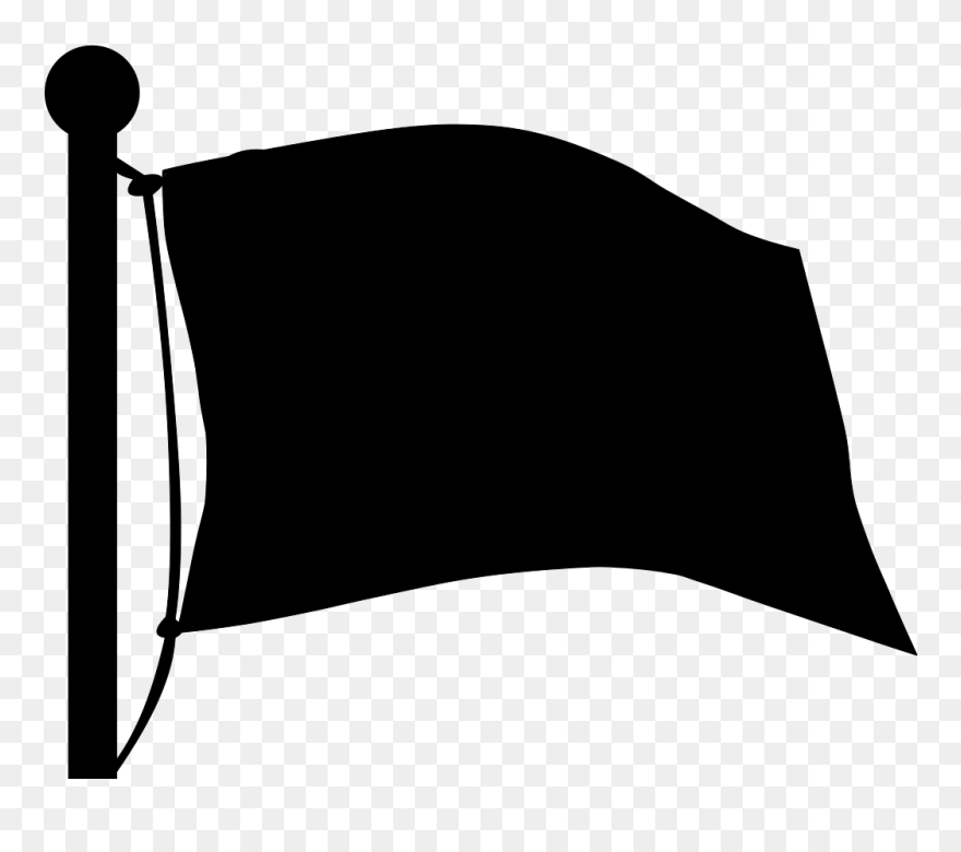 Flag Of Aogashima Tokyo Svg Clip Arts - Black Flag Clip Art - Png Download