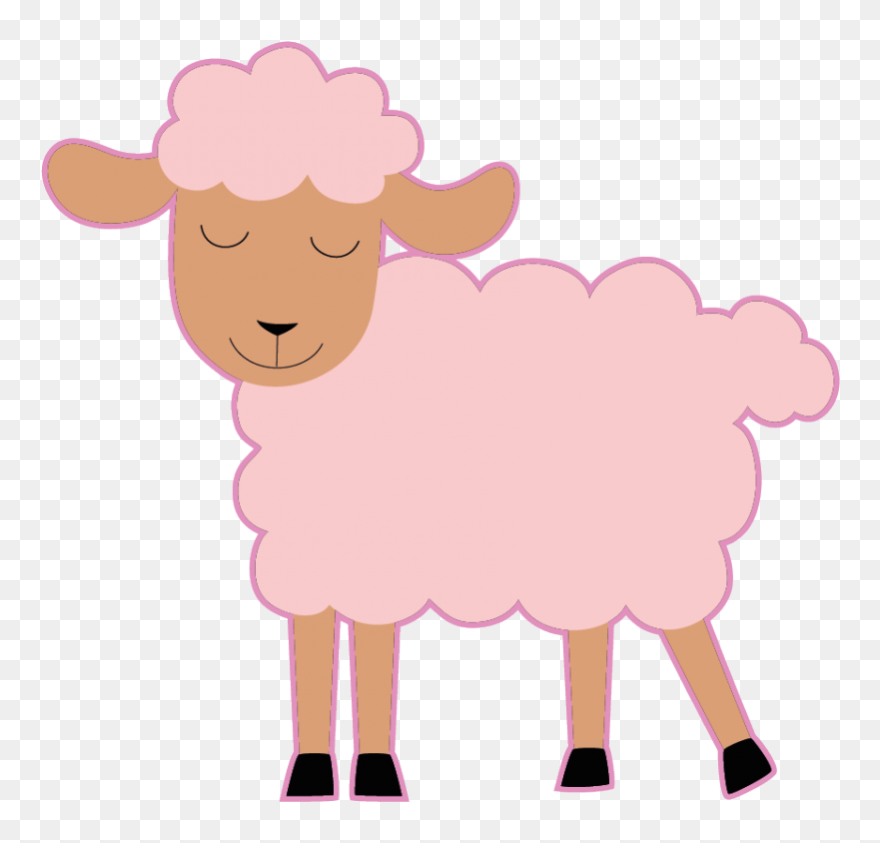 Sheep Clipart Pink - Imagenes De Carnero Animados - Png Download