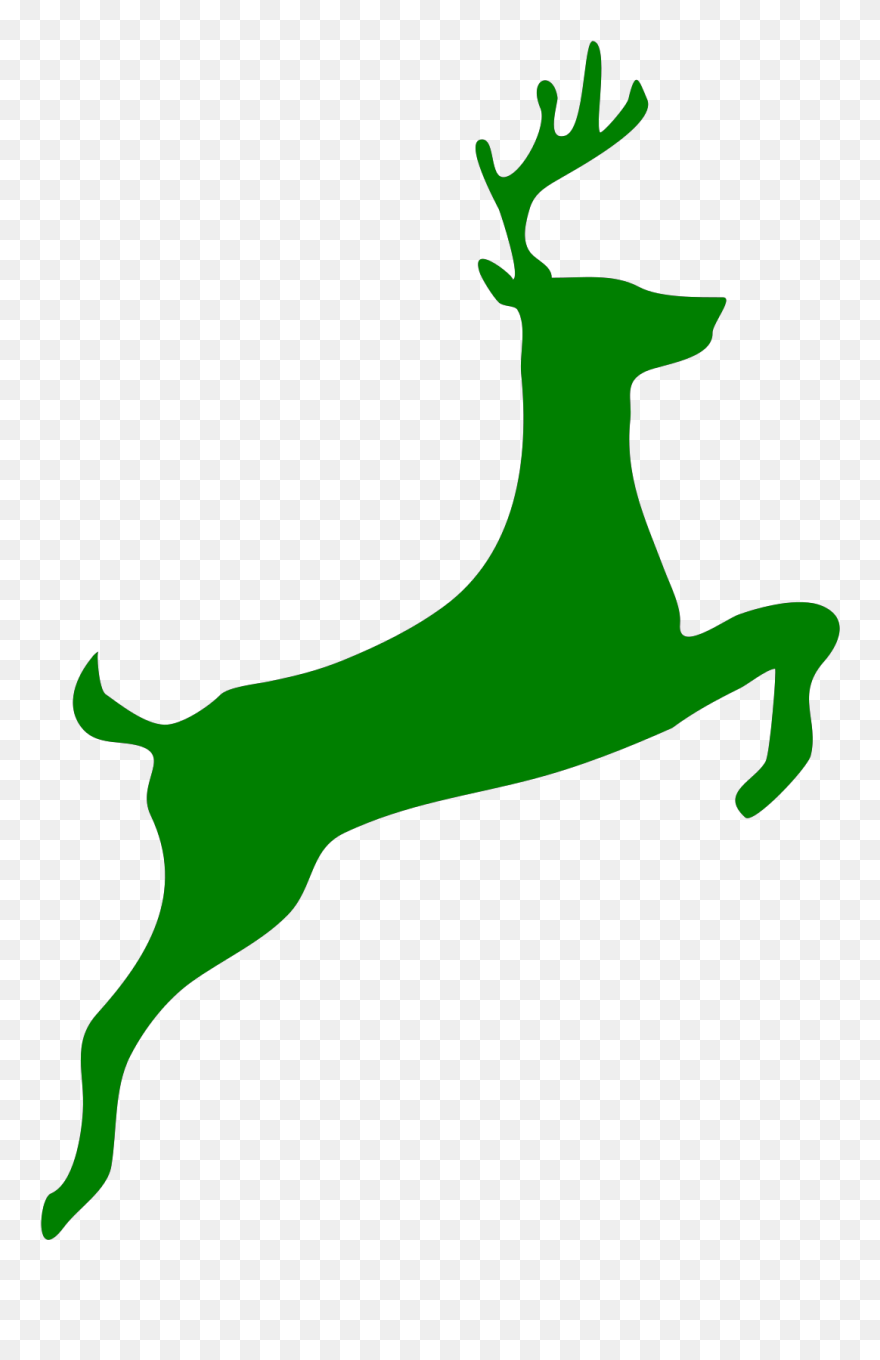 Rudolph Clip Art Leaping - Png Download