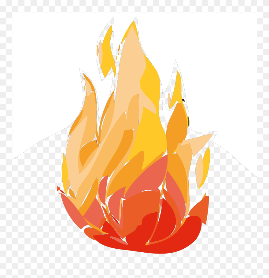 Cartoon Fire Flames Clipart