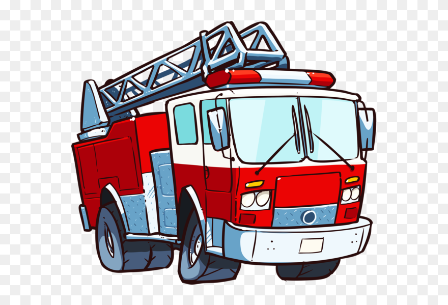 Fire Engine Firefighter Fire Department Car - Fire Truck Siluet Png Clipart
