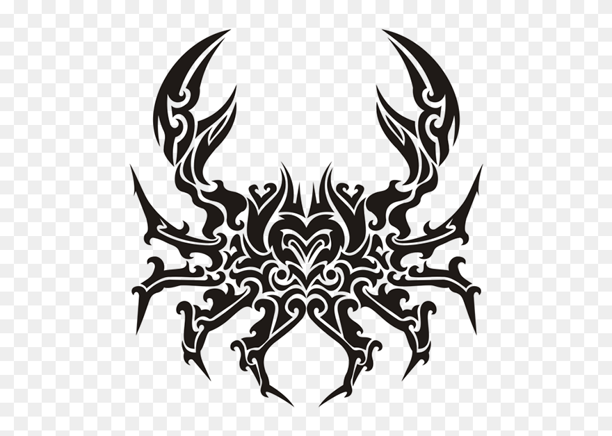 Thumb Image - Tribal Crab Tattoo Designs Clipart