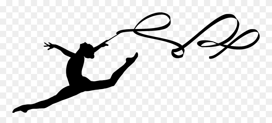Ribbon Rhythmic Gymnastics Split Artistic Gymnastics - Rhythmic Gymnastics Ribbon Png Clipart