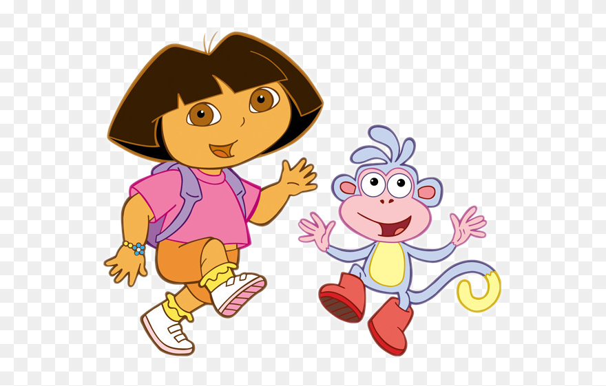 Dora The Explorer And Boots Clipart