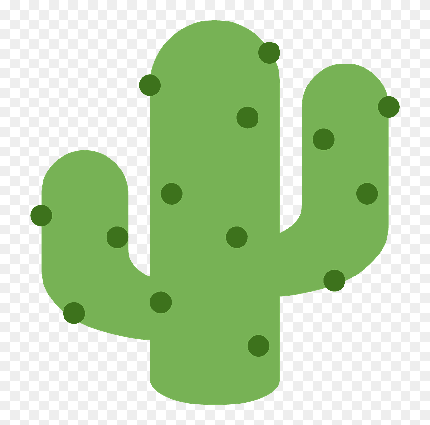 Kaktus Clipart - Cactus Emoji Png Transparent Png