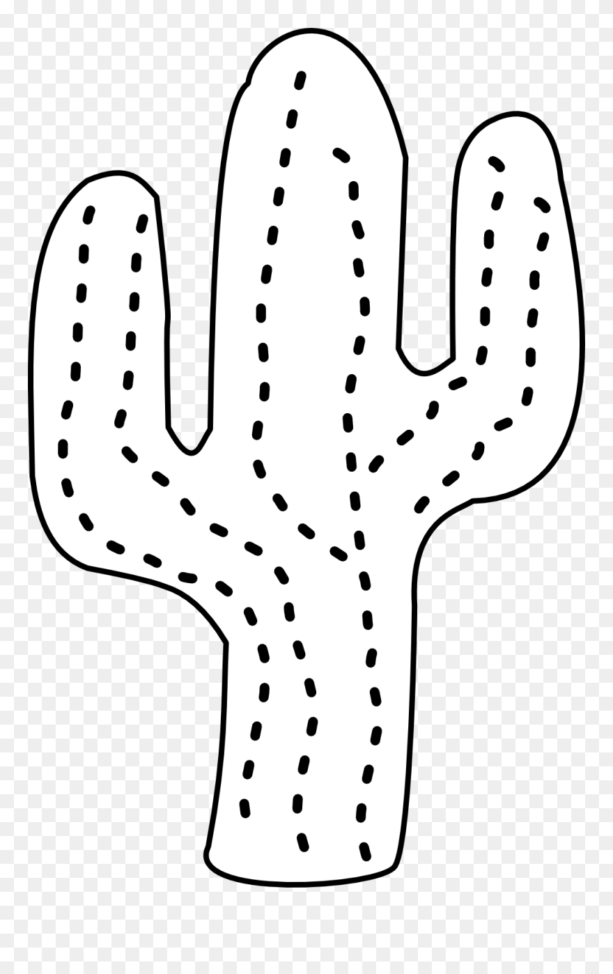 Transparent Cactus Clip Art - Transparent Cactus Clipart Black And White - Png Download