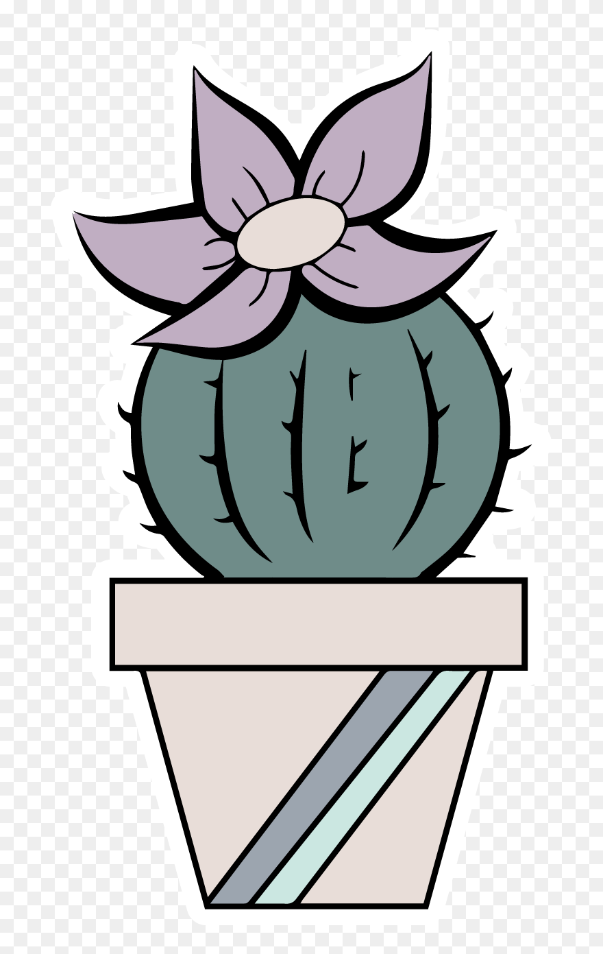 Potted Succulents Set Clipart