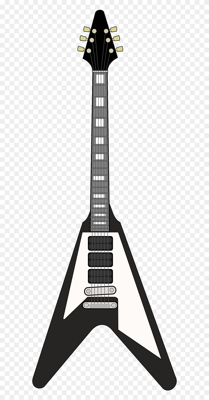 Guitar Flying V Vector Clipart