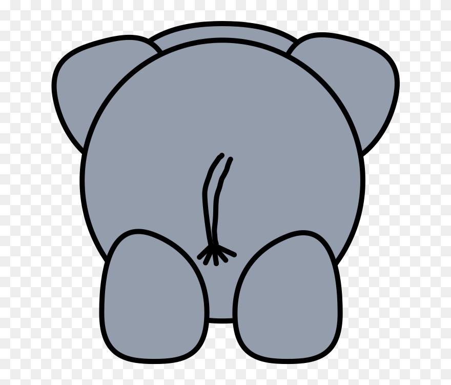 Elephant Cartoon Images Front View Clipart