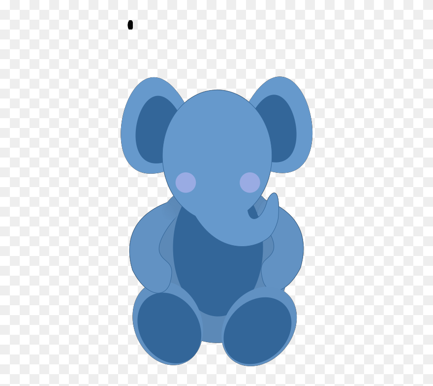 Elefante Azul Clipart