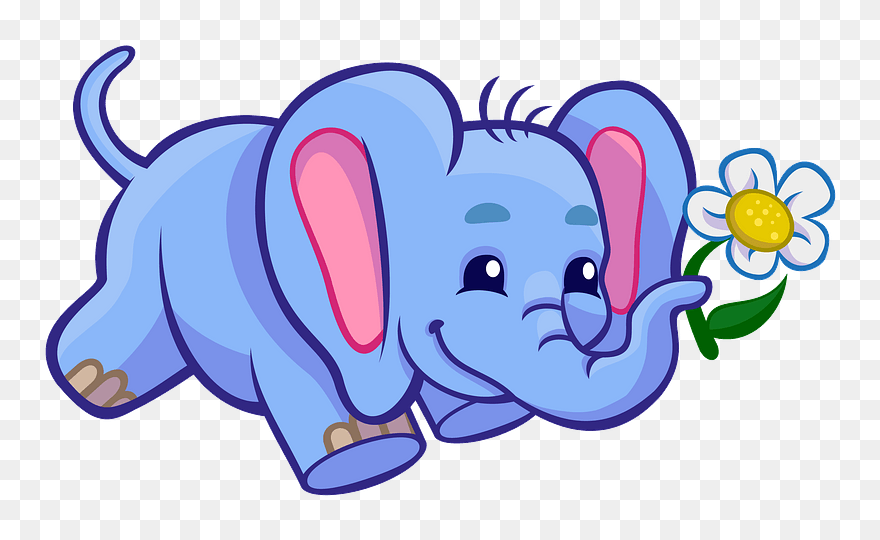 Elephant Clipart - Zoo Animals Clip Art - Png Download