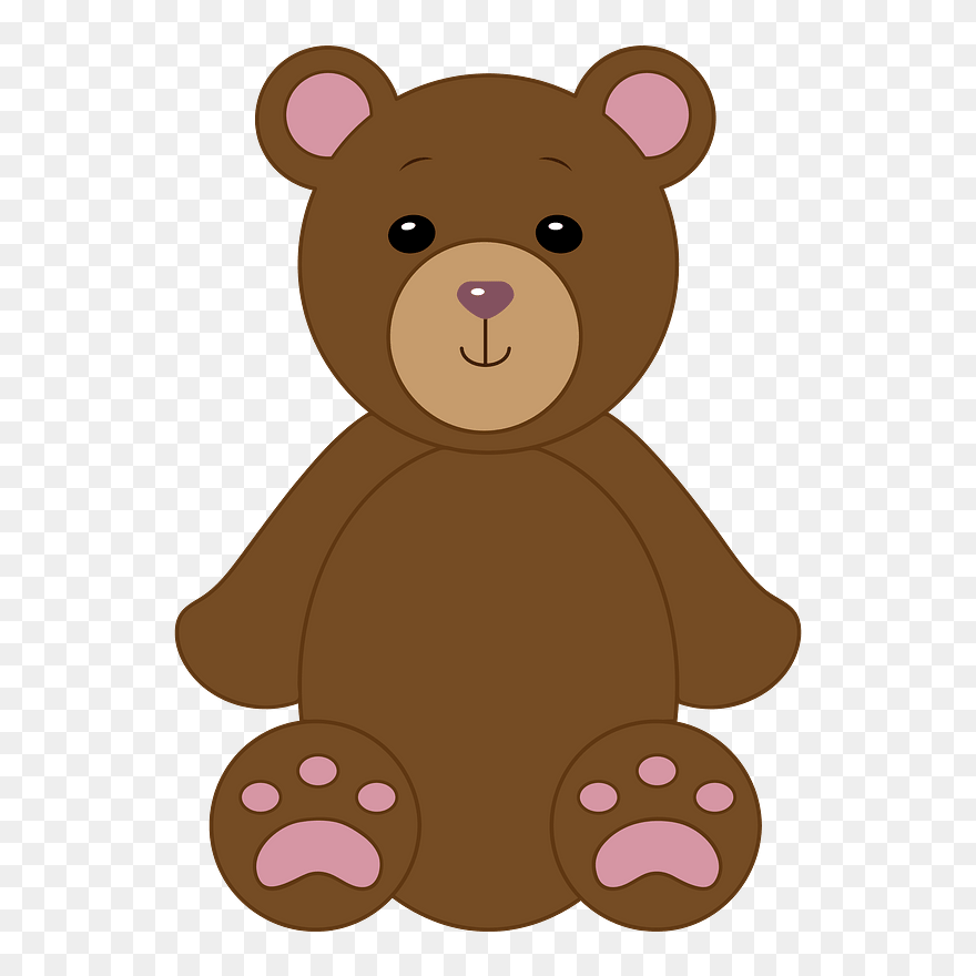 Teddy Bear Clipart - Boneka Kartun Png Transparent Png