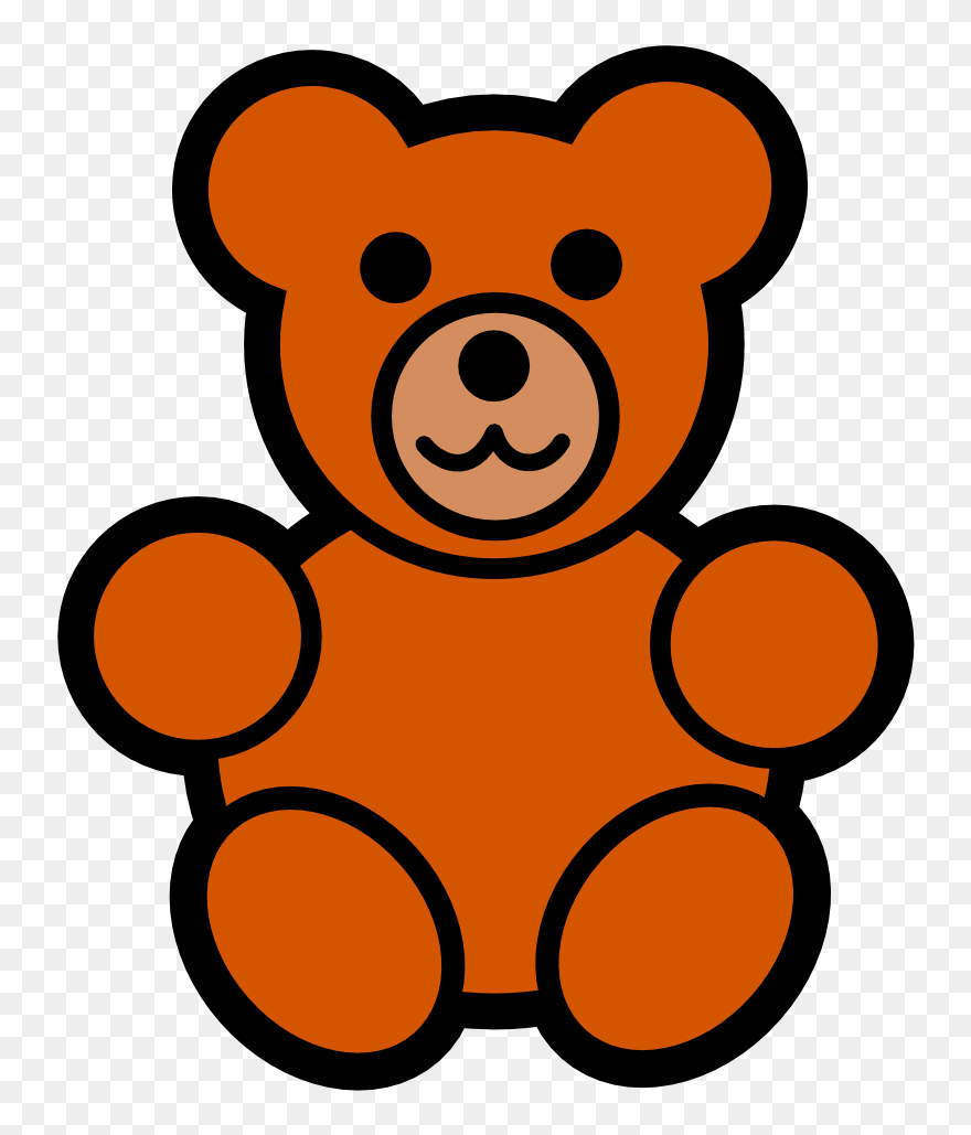 Transparent Crawl Clipart - Small Teddy Bear Cartoon - Png Download