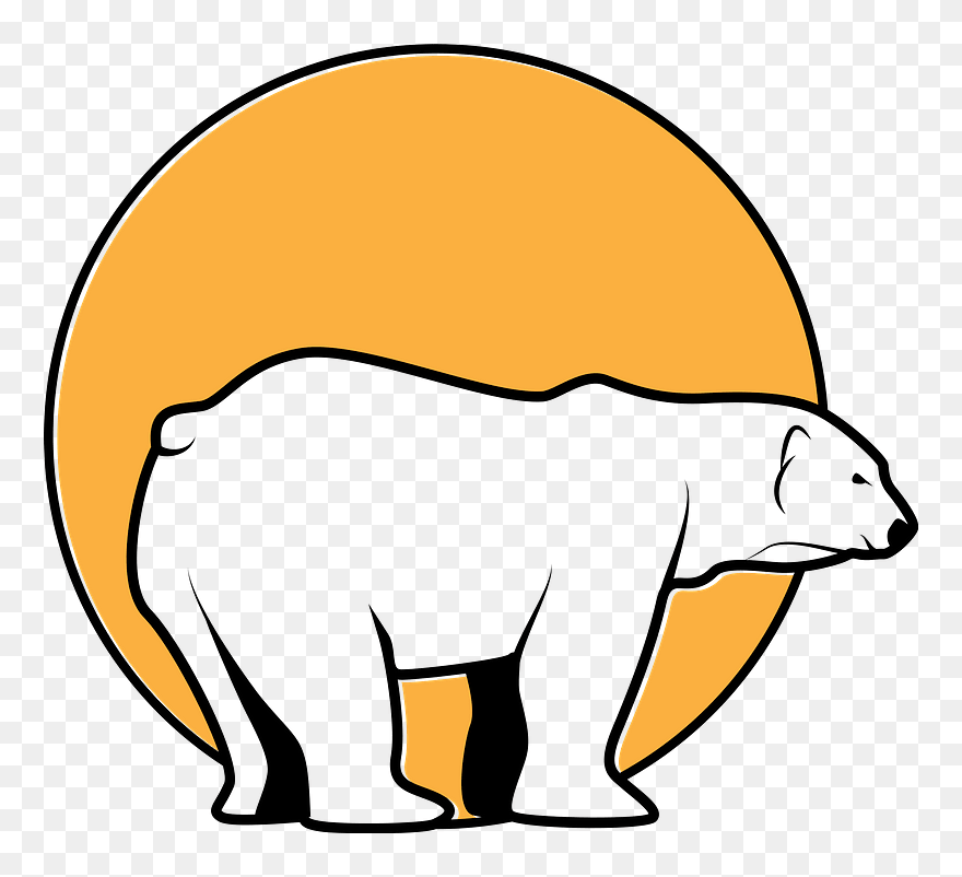 White Bear Clipart - Polar Bear Clipart - Png Download