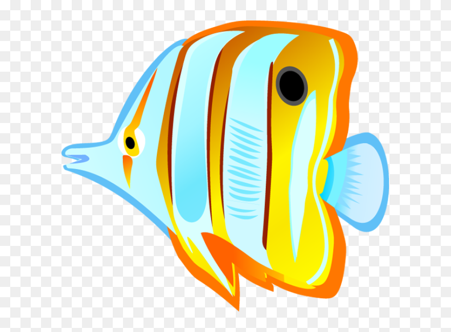 Ocean With Fish Clipart Tropical Fish - Exotic Fish Clip Art - Png Download