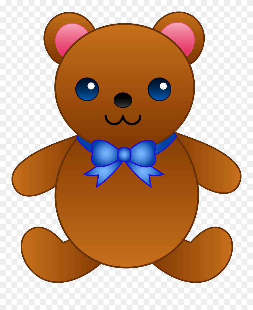 Clip Art Cute Teddy Bear Cartoon - Png Download