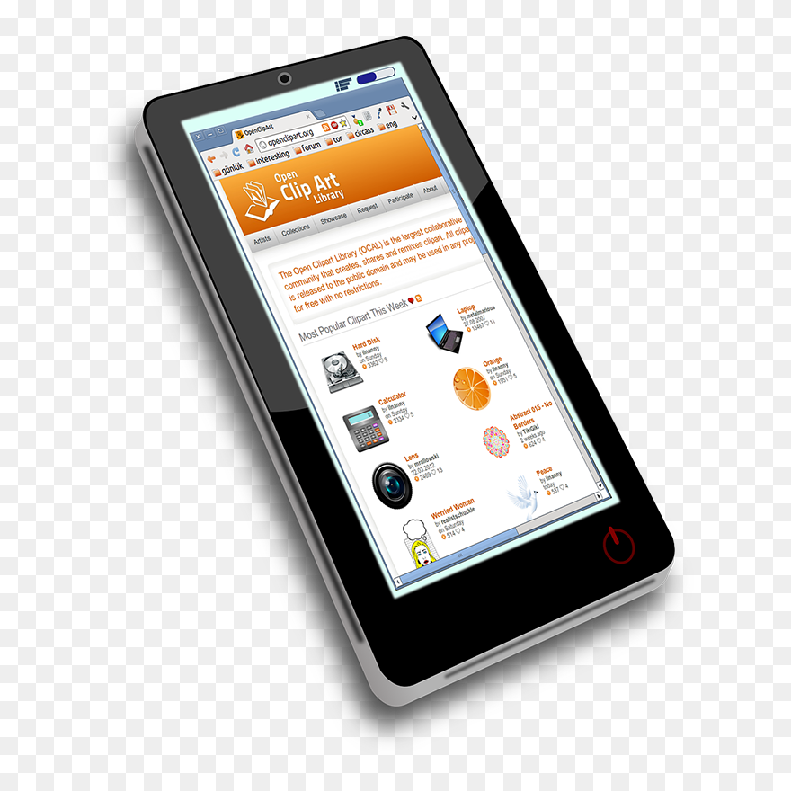 Mobile Freundliches Webdesign - Smartphone Clipart