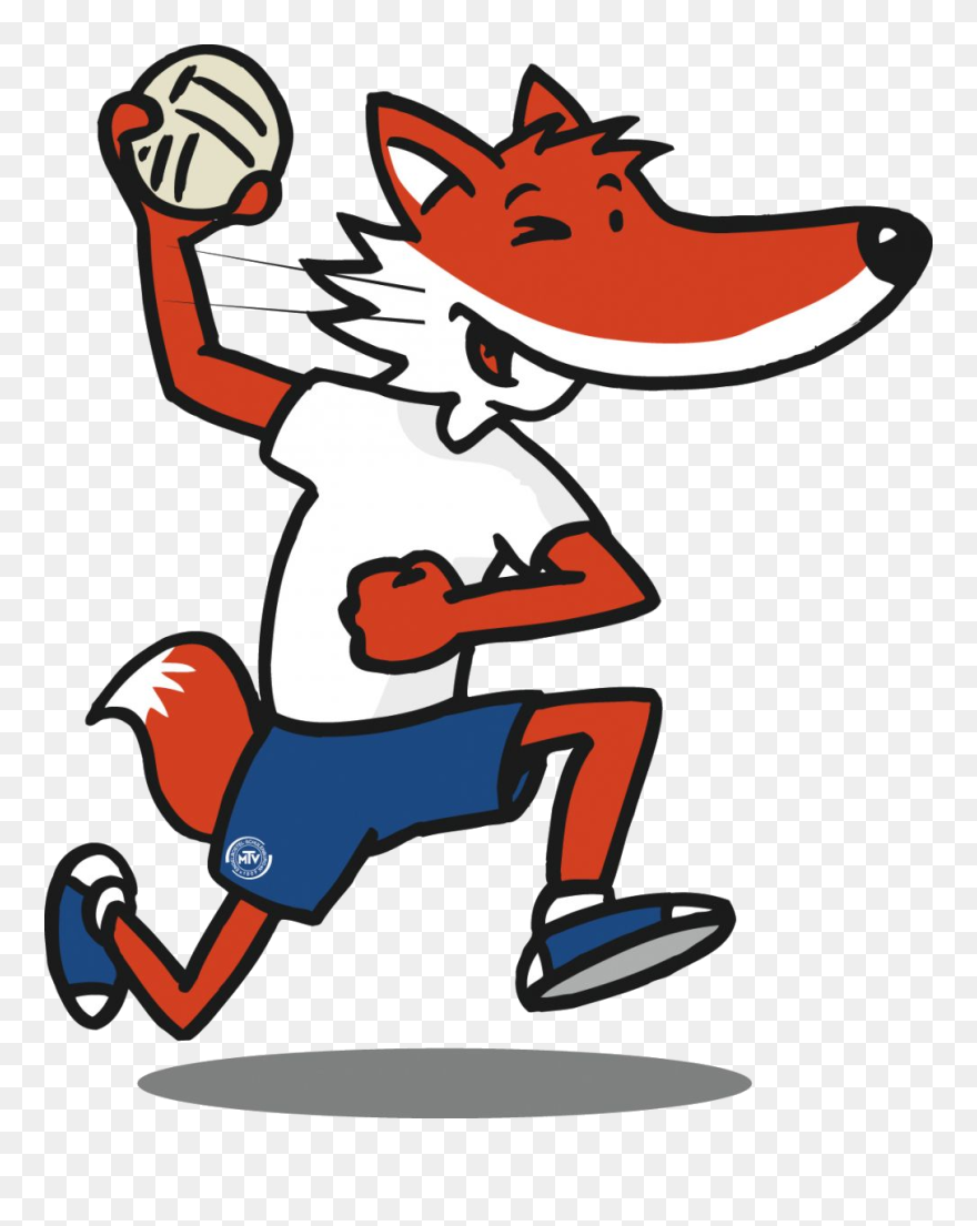 Handball Fuchs Clipart