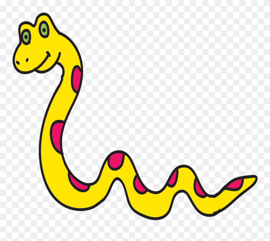Cartoon Transparent Background Snake Clipart