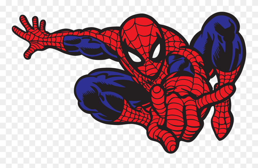 Spider Man Clipart Printable - Spider Man Cartoon Hd - Png Download