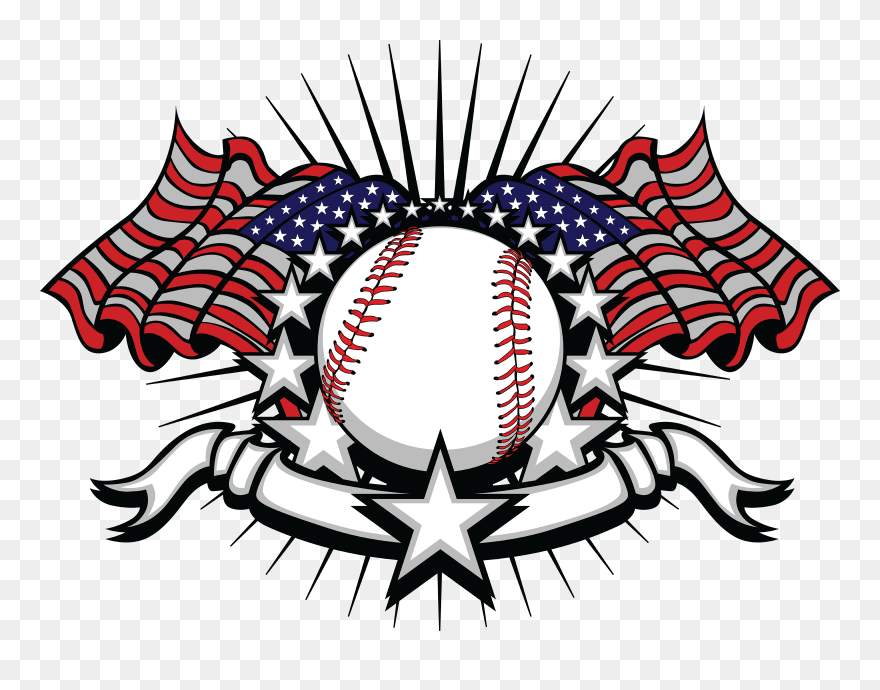 Independence Day Vector Graphics Baseball Clip Art - Baseball 4th Of July - Png Download