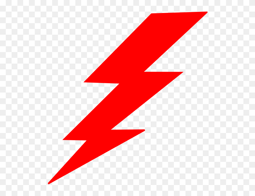 Red Lightning Clipart Red Lightning Bolt Clip Art Png Download