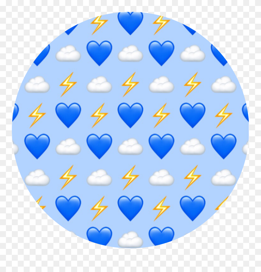💙⚡️☁️ - Billie Eilish With Heart Blue Clipart