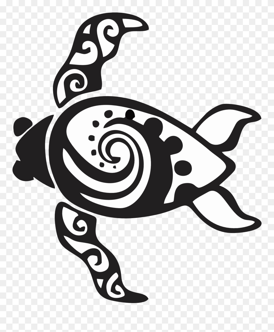 Turtle Autocad Dxf Clip Art - Swirl Turtle Shell - Png Download
