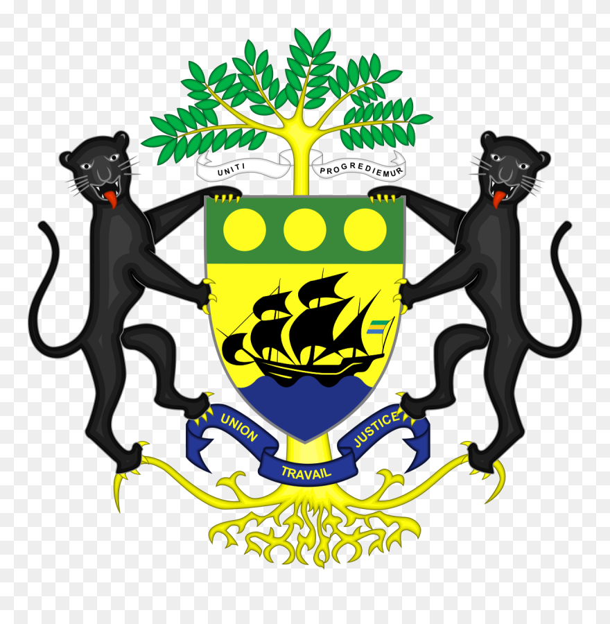 Transparent Demagogue Clipart - Gabon Coat Of Arms - Png Download