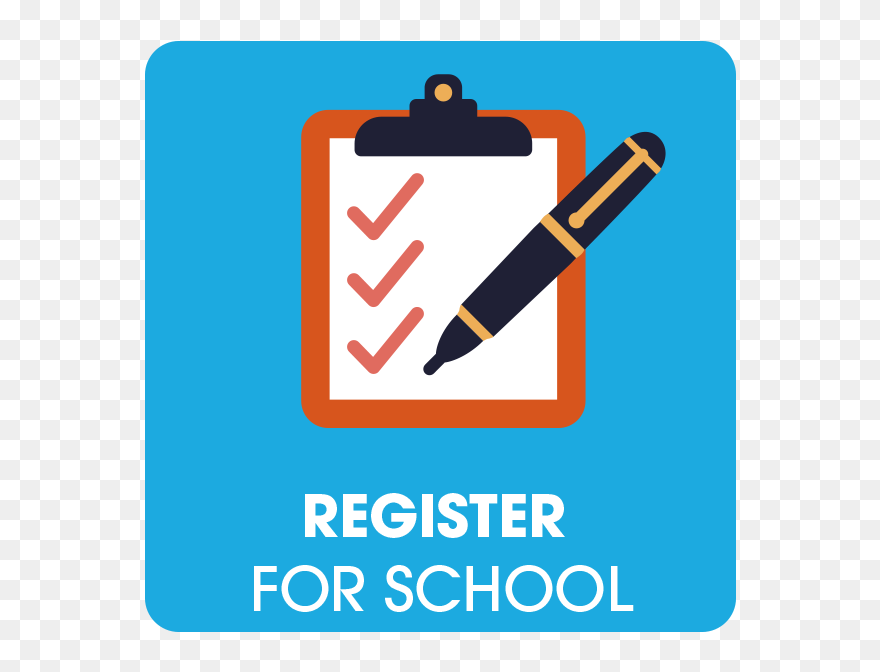 Register Clipart Registrar, Picture - School Registration Clip Art - Png Download