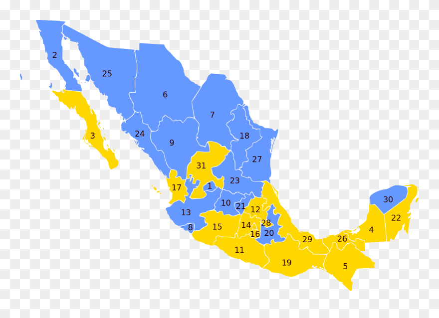 Mexico Map Clipart