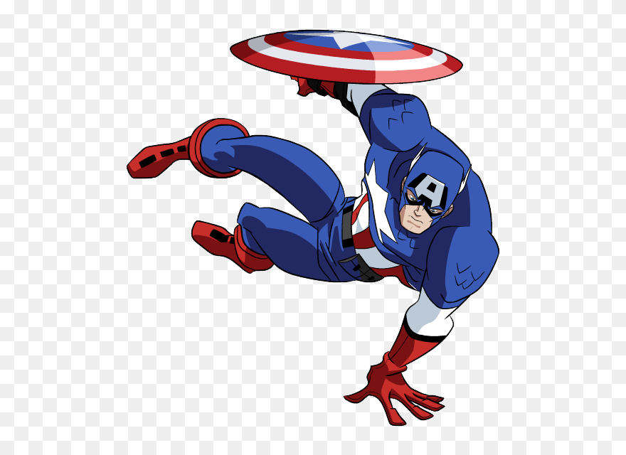Captain America Clipart - Cartoon Clipart Captain America - Png Download