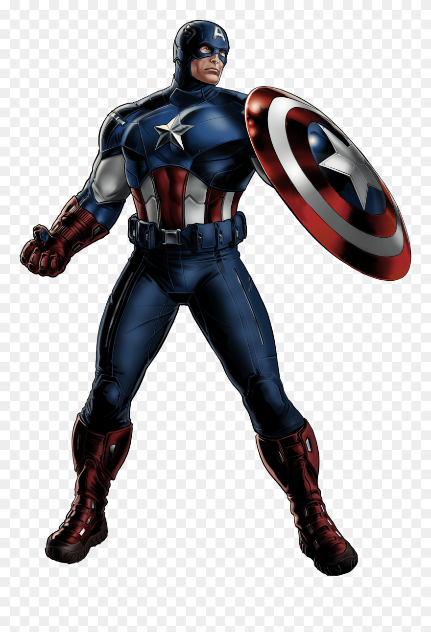 Captain America Looking Right Transparent Png - Captain America Transparent Clipart
