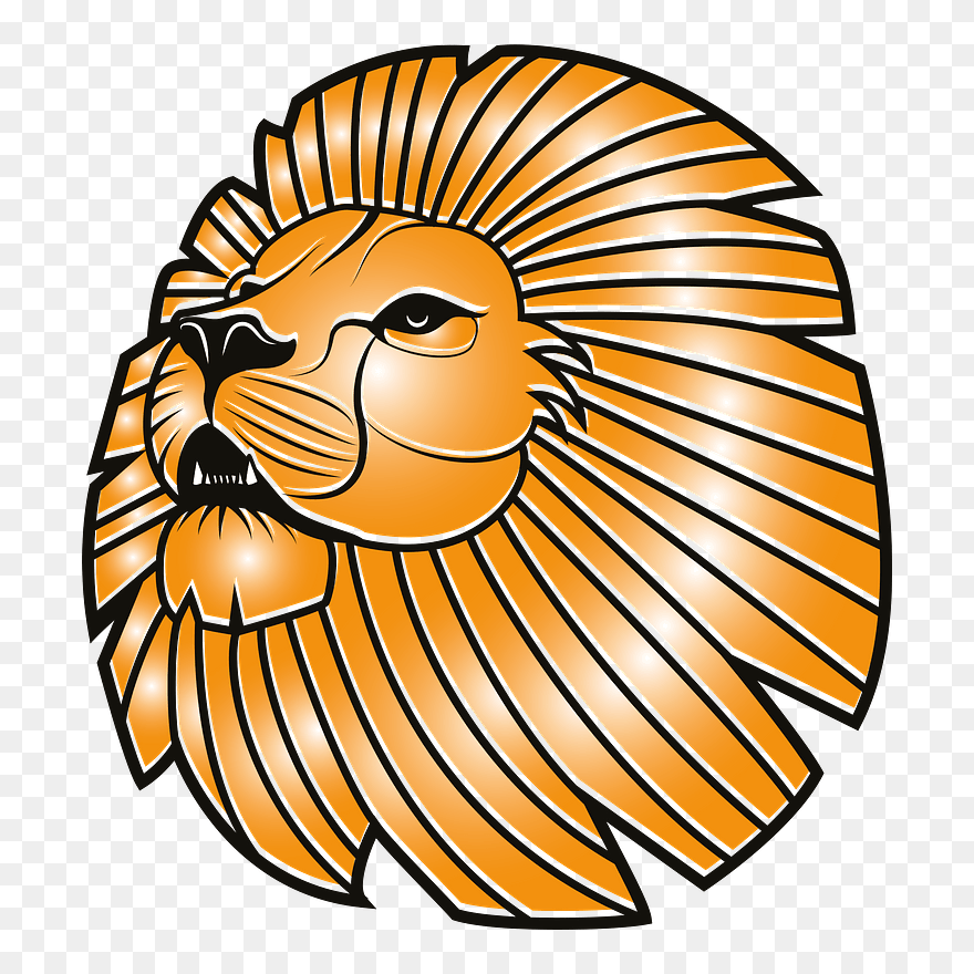 Herald Lion Clipart - Logo Keren Warna Gold - Png Download